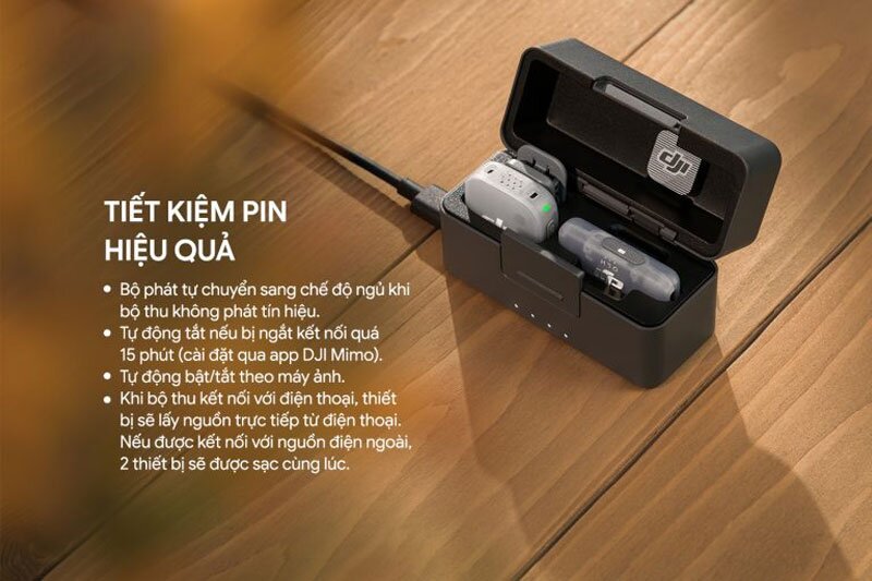 Microphone DJI Mini 2 hướng đến trải nghiệm mang theo cả ngày cho các phiên quay ngắt quãng.
